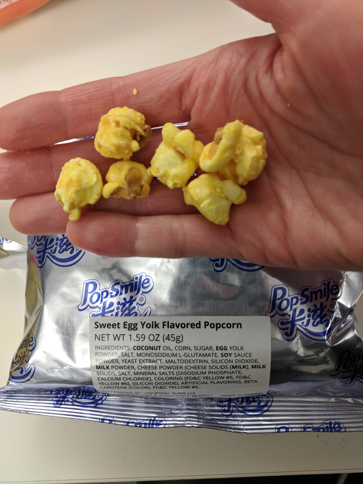 PopSmile Popcorn from Taiwan Julie's Dining Club