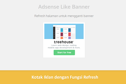 Memasang Widget Kotak Iklan dengan Fungsi Refresh