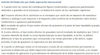 Regulación doble imposición Internacional