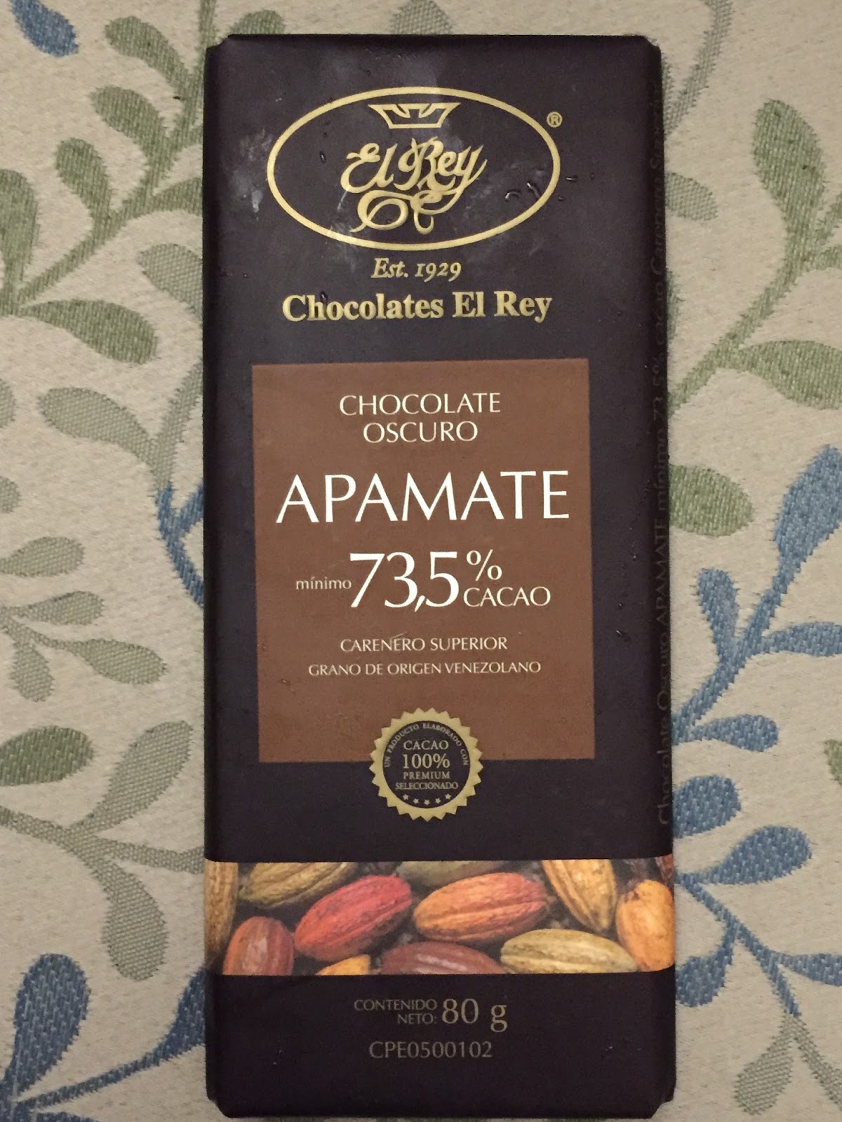 Regin's Realm Chocolate review El Rey Chocolate Oscuro Apamate 73.5