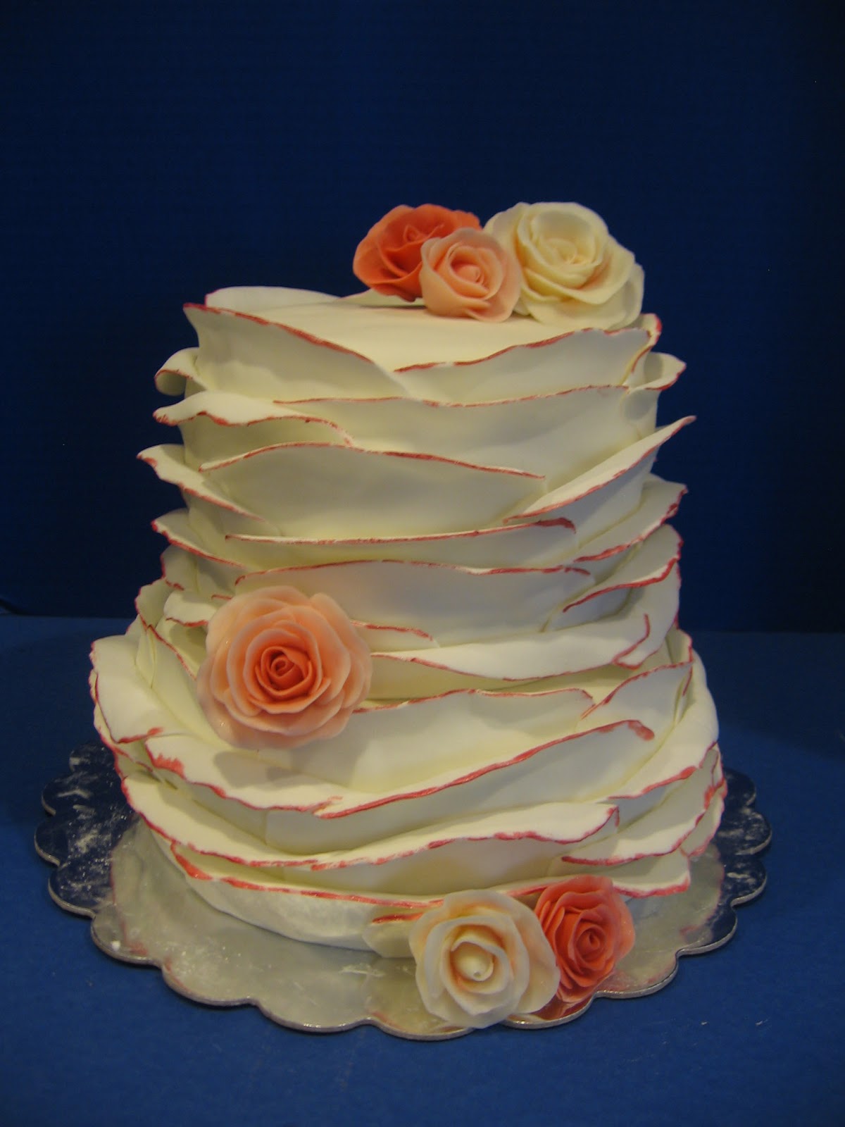 Sweets to the Sweet Fondant Ruffle Cake