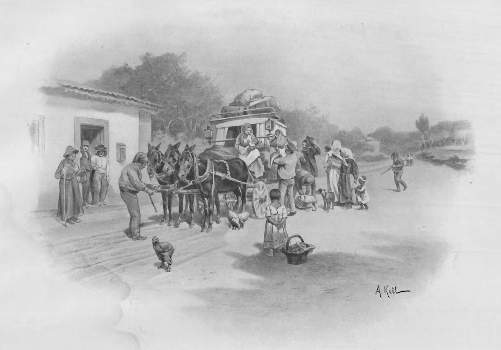 Eventualmente Lisboa e o Tejo Palette de Alfredo Cristiano Keil (1850