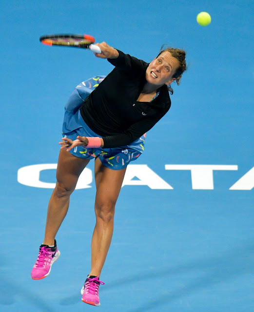 Barbora Strycova Qualifying Match Clicks for 2019 WTA Qatar Open in
