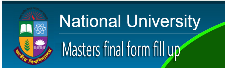 NU masters final form fill up notice