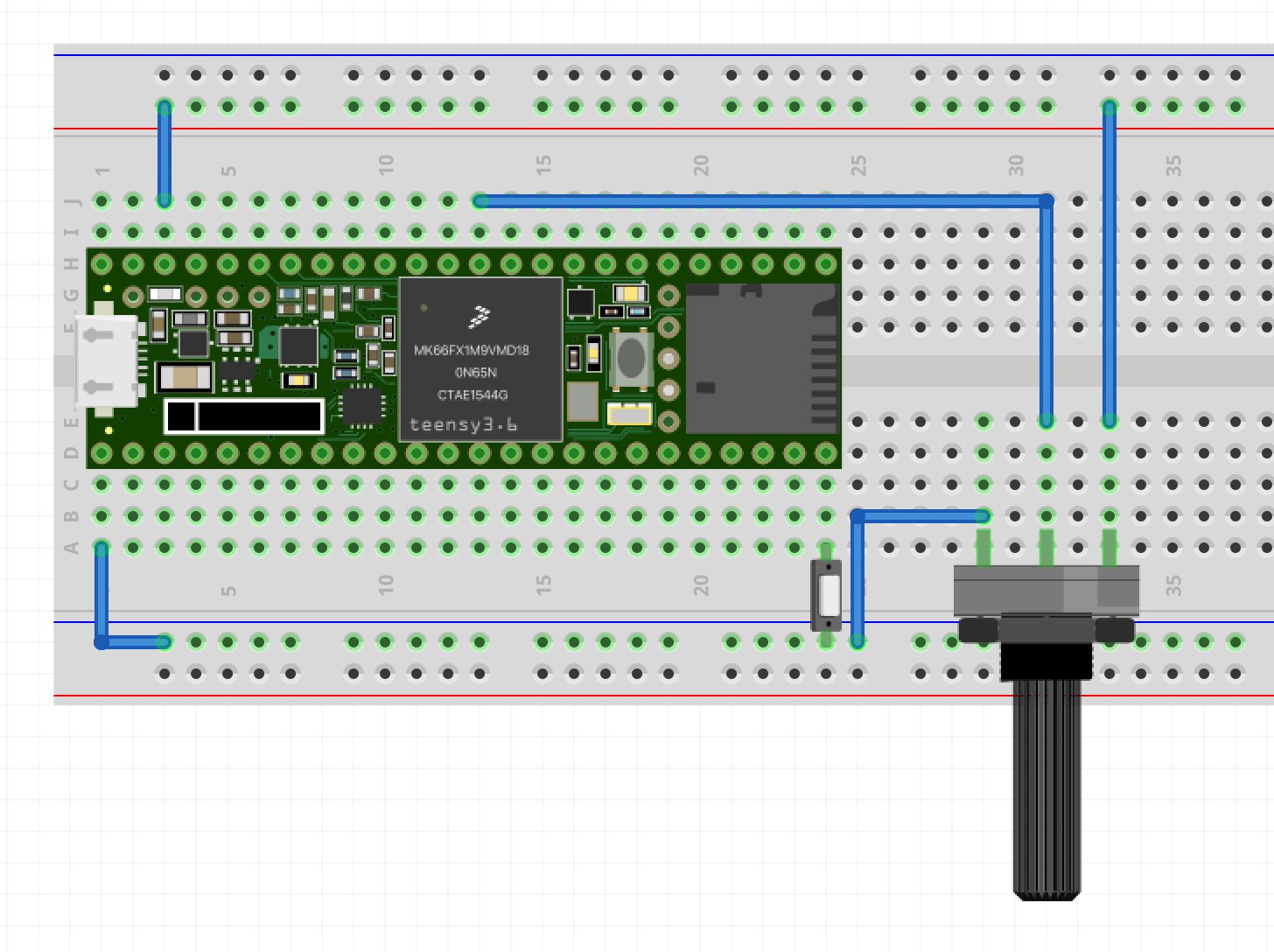 how to write c code to teensy 3.6