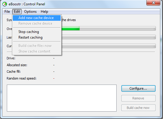 Caches start. Caches start