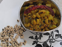 Eyed peas veggie radish daikon croutons required monologues recipe No Croutons Required - Black-Eyed Peas | Lisa's Kitchen | Vegetarian Recipes | Cooking Hints