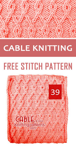Cable Knitting Free Stitch Pattern 39 Cable Knitting Free Stitch Pattern 39