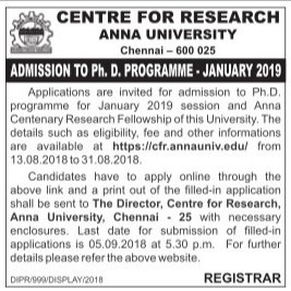 Coursework for phd anna university