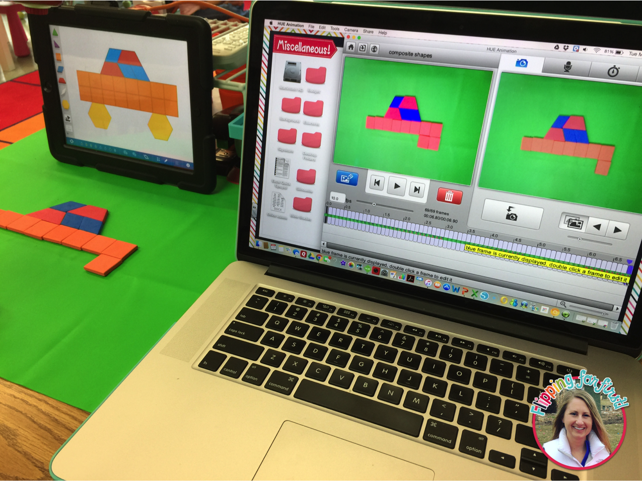 HUE Animation & Composite Shapes Flipping for First