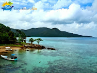 panoramic view of the beauty of the island of karimunjawa