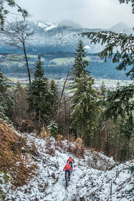 Mountainbiken im Winter