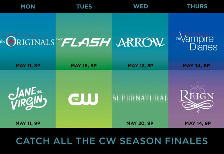The CW - May 2015 Season Finale Dates