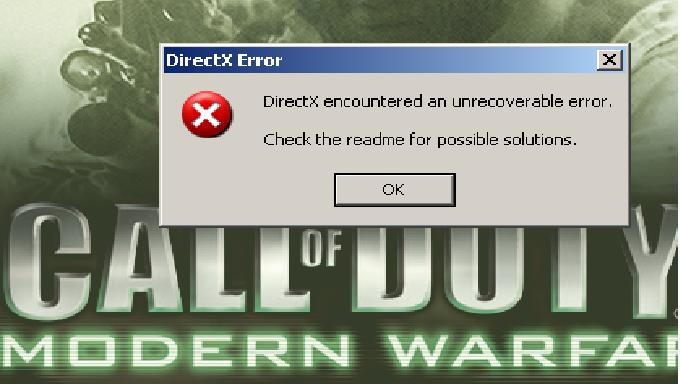 Ошибка directx readme. Ошибка directdraw виндовс 7. Ошибка директ. Варзон ошибка. Ошибка directx readme.