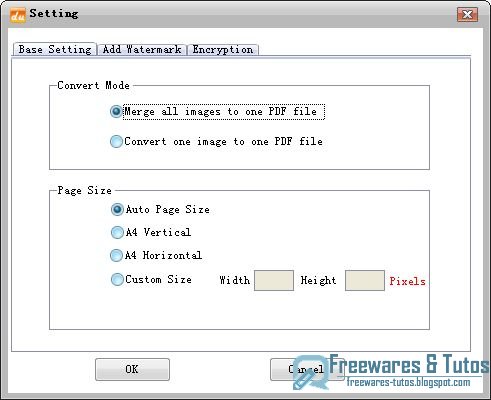 PDFdu Free Image to PDF Converter : un logiciel gratuit pour convertir par lots des fichiers image en documents PDF 
