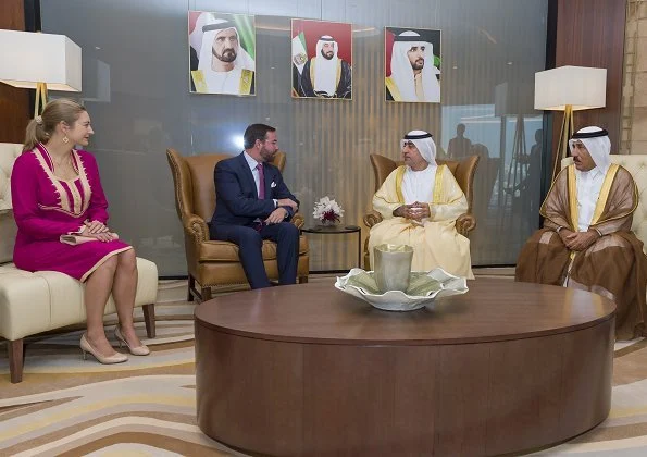 Prince Guillaume and Princess Stephanie visited Dubai Chamber of Commerce, Expo 2020 Dubai construction site and Dubai harbour