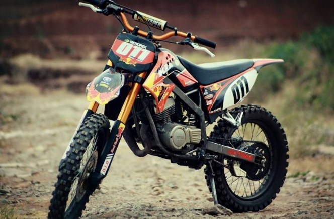 50 Foto Gambar Modifikasi Motor Yamaha Rx King Trail Grasstrack Terbaru