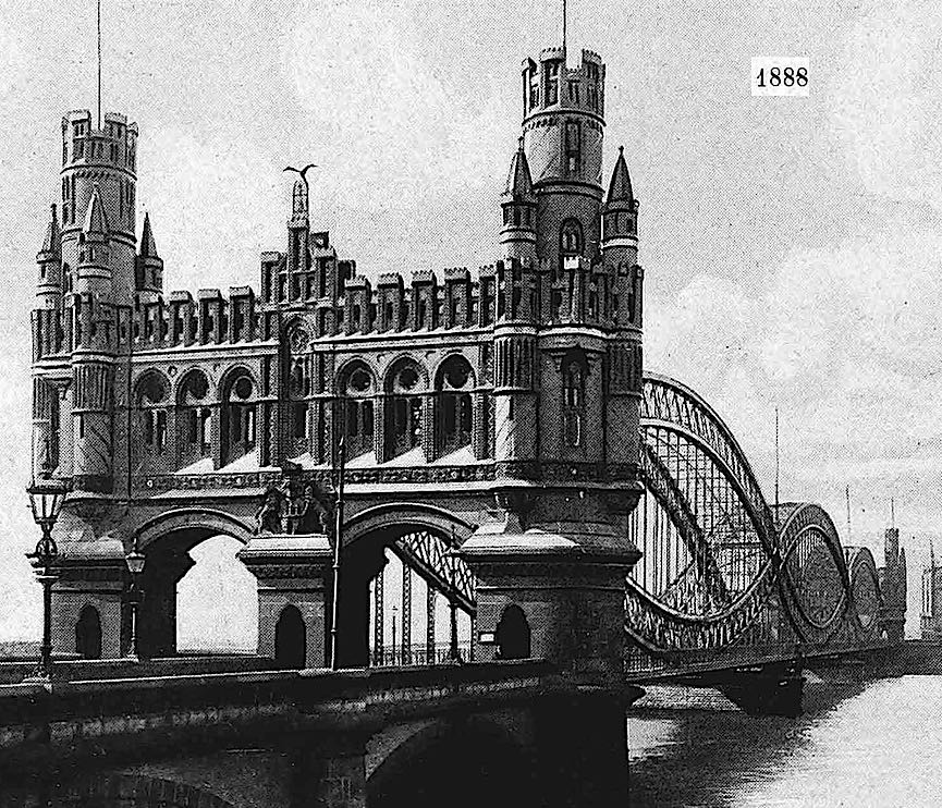 German bridge 1888 a photograph of a German bridge 1888