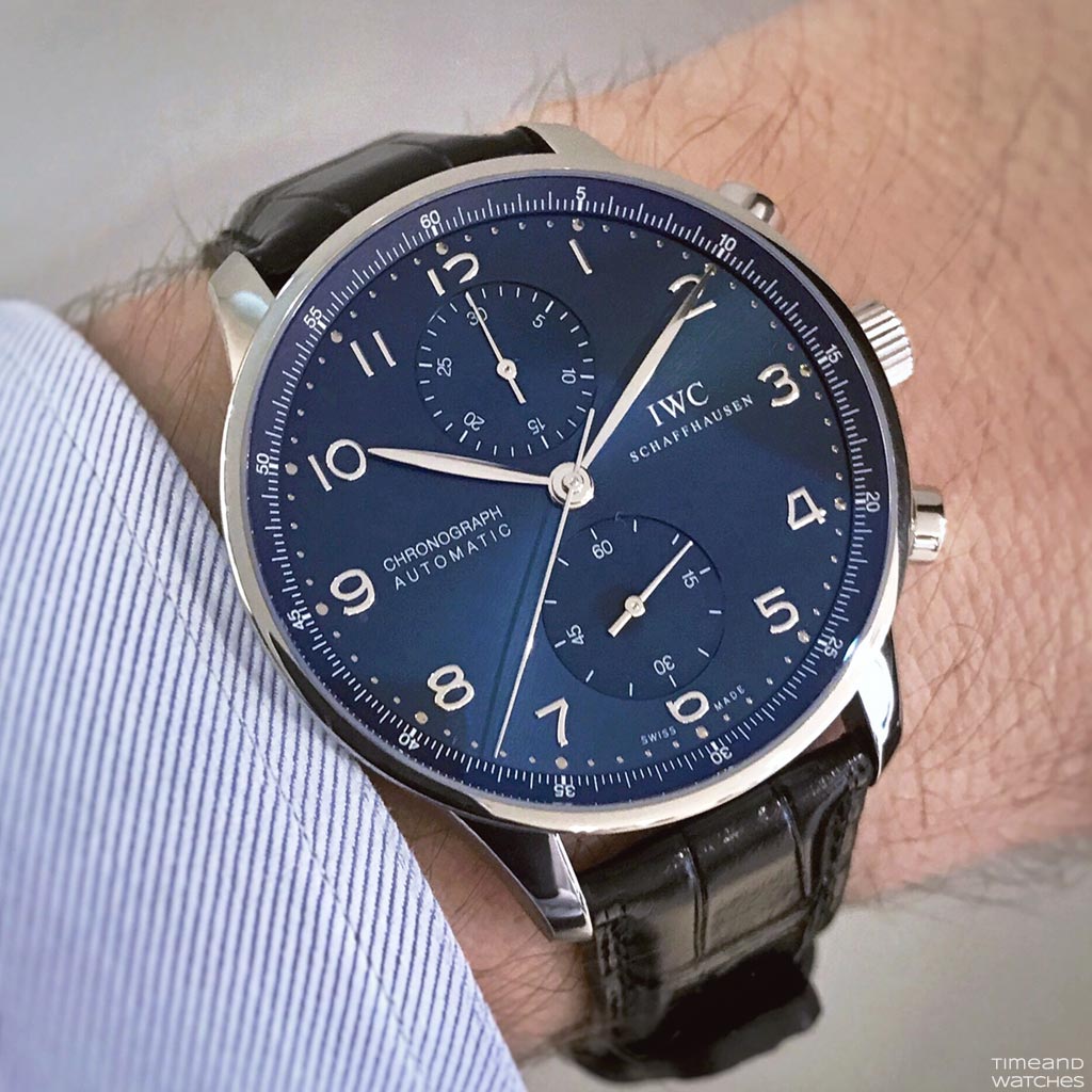 IWC Portugieser Automatic And Portugieser Chronograph Blue Dials iwc-portugieser-automatic-and-portugieser-chronograph-blue-dials