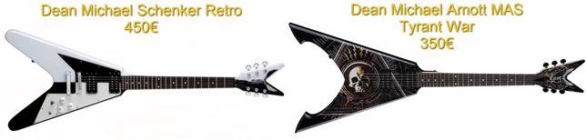 Modelos de Guitarra Flying V de la Marca Dean