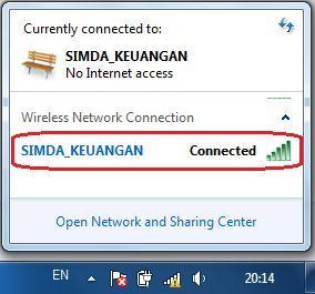 Cara Koneksi Simda Server