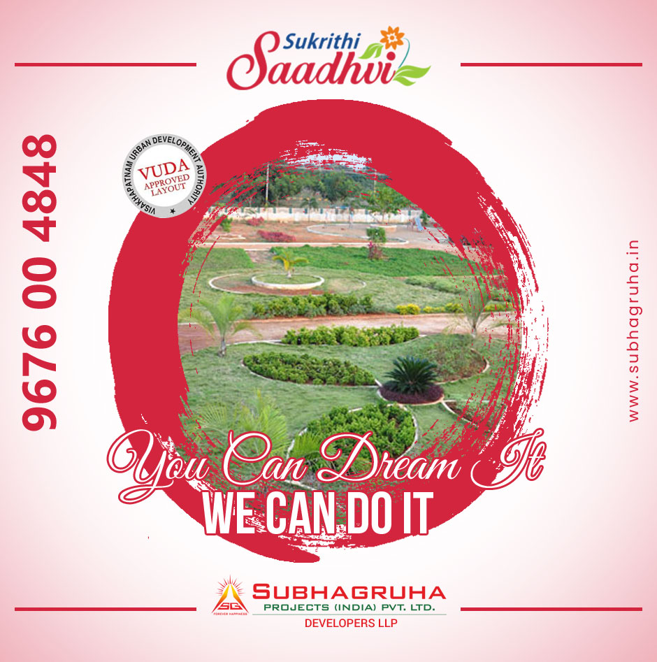 Top Quality Vuda Approved Plots In Pendurthi Subhagruha Projects