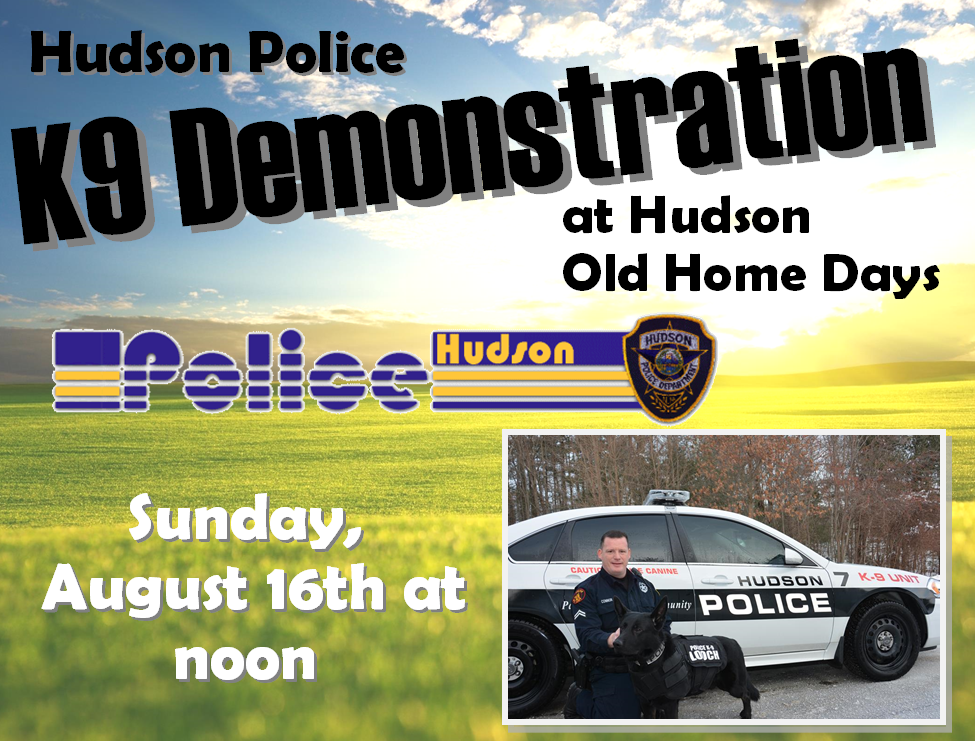 Hudson NH Old Home Days: Hudson Police K9 Demonstration