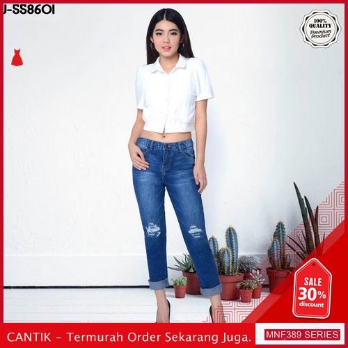 MNF389J119 Jeans 558601 Wanita Boyfriend Ripped Jeans Celana 2019 BMGShop