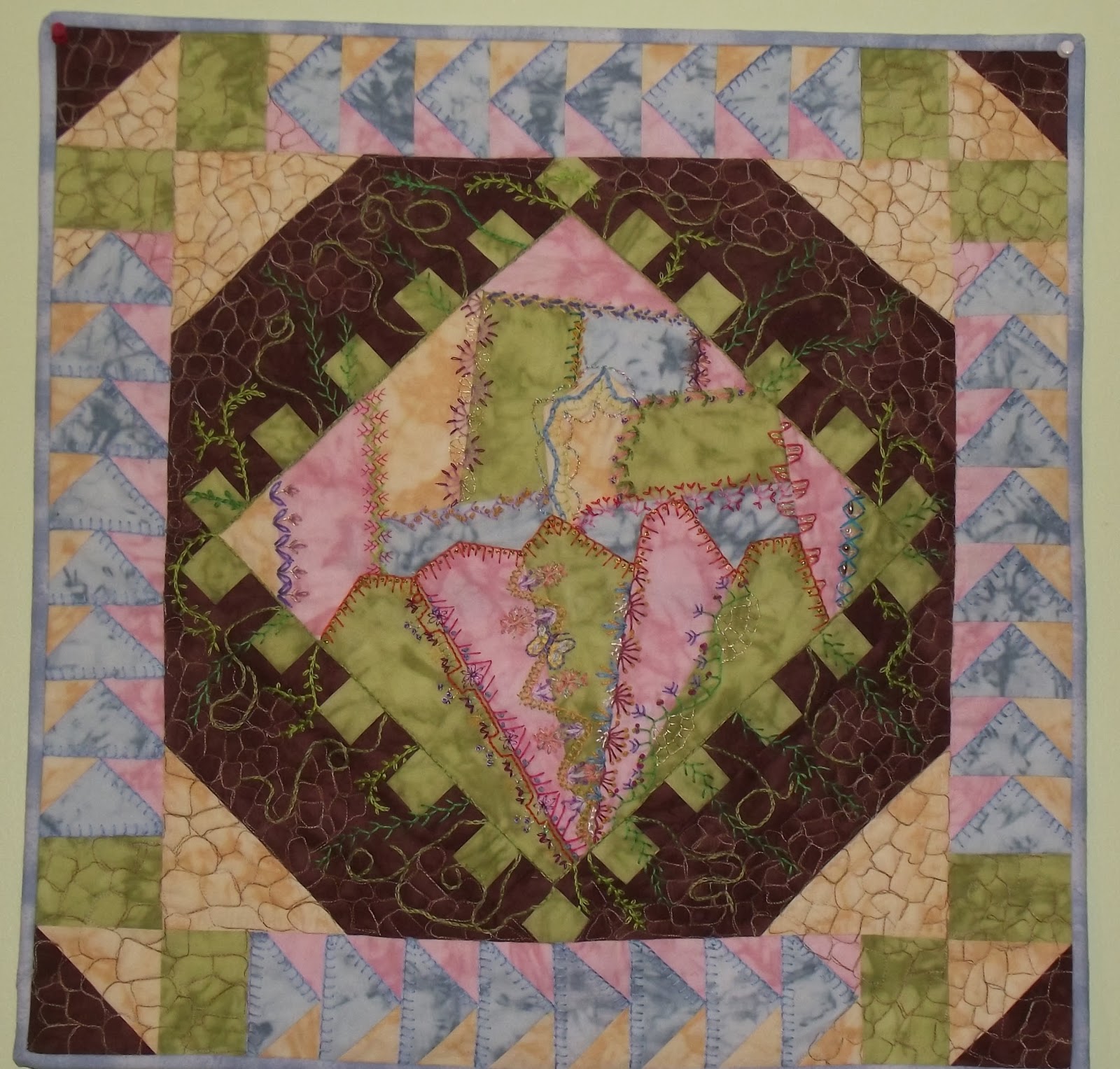 Good Earth Quilting Crazy Quilted Embellishment