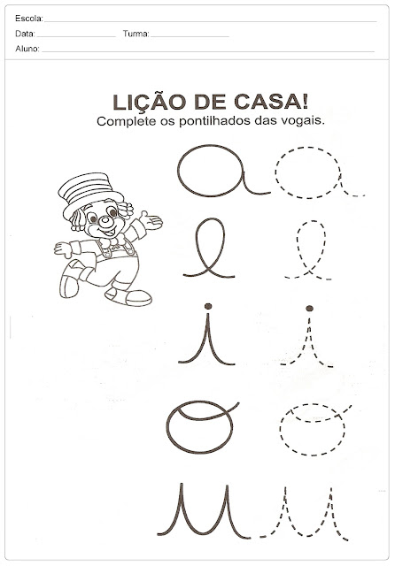 Atividades com Vogais para Imprimir Atividades com Vogais para Imprimir