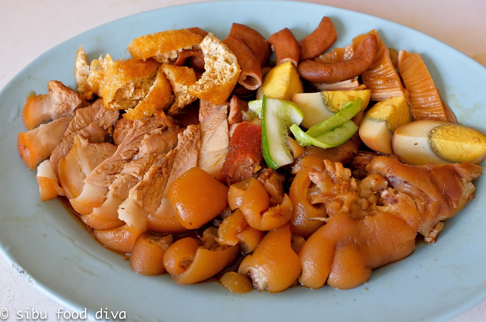 Sibu Food Diva Pork Leg Rice at Lee Ban Hock Road, Kuching