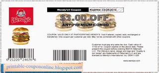 Free Printable Wendys Coupons Free Printable Wendys Coupons