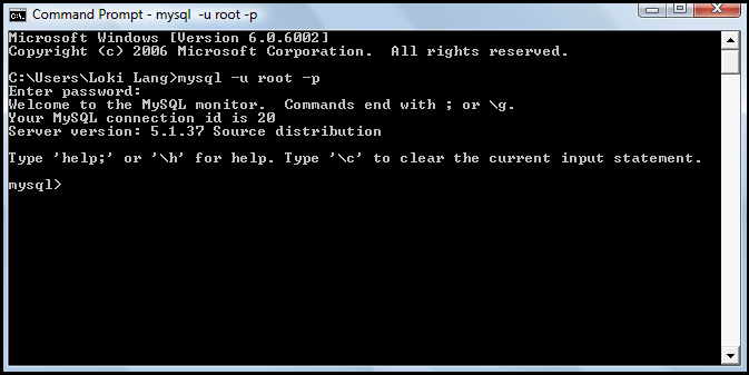 Mengakses MySQL Command Prompt XAMPP | Daily Life of Engineering Student