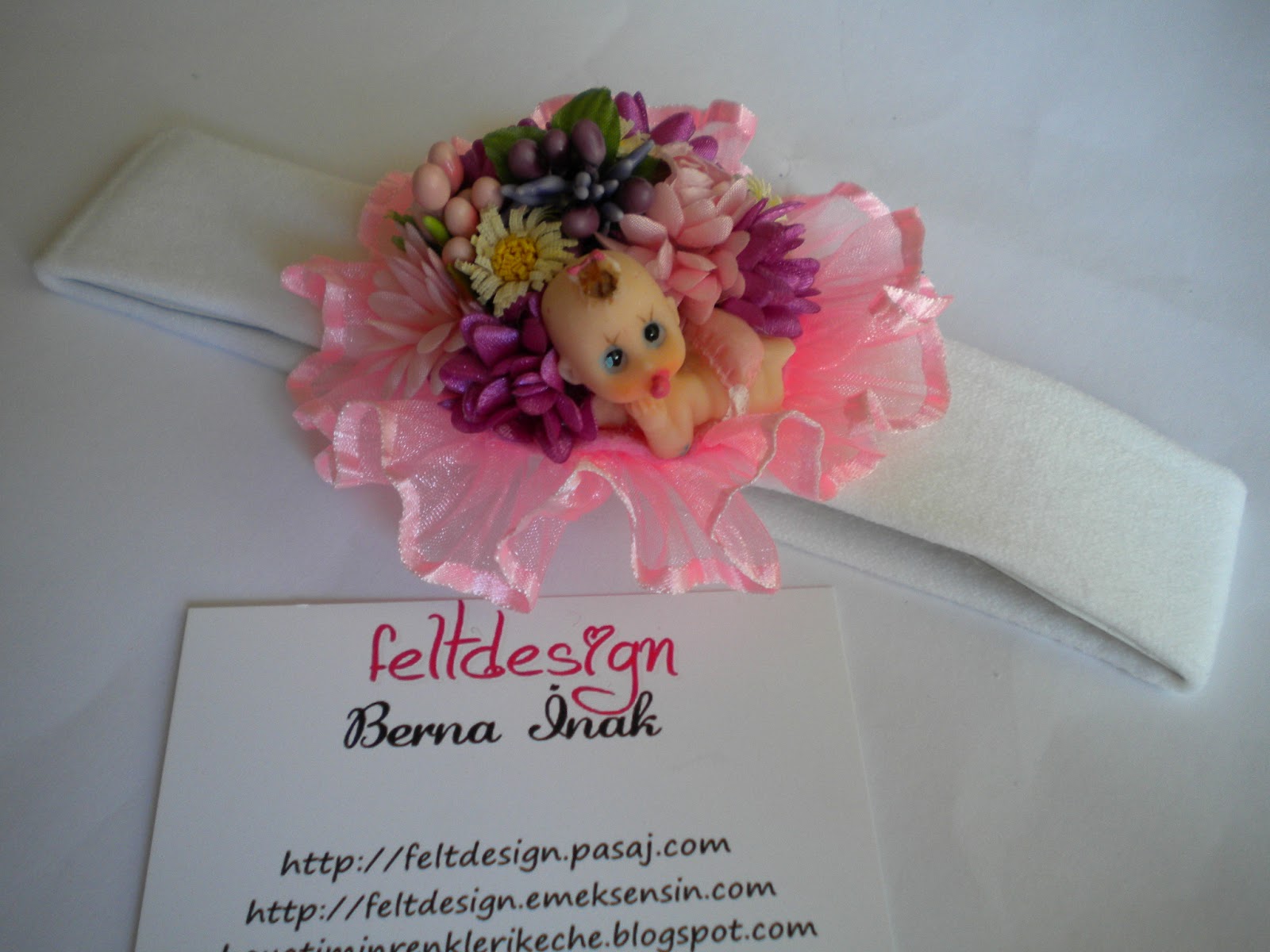 FELTDESİGN Anne Tacı Bebek Bandı Kombinasyonu 5