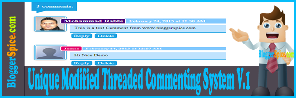 Unique Modified Threaded Commenting System V1 for Blogger Templates ...