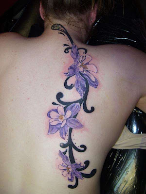 free design flower tiger lily tattoo