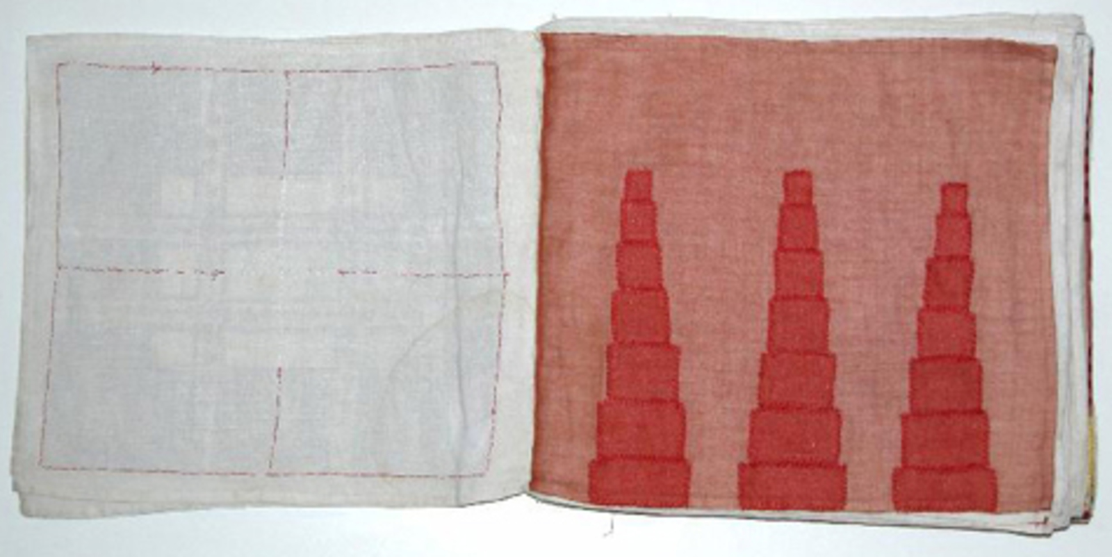 Louise Bourgeois, the cloth book Ode à l'oubli, 2002 – detail