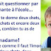 Timon se fait questionner par son enseignante à l'école...