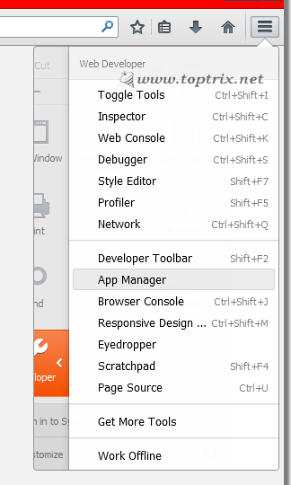 firefox app manager