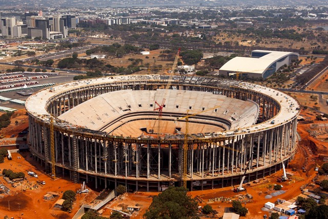 Estádio Nacional de Brasília Mané Garricha está com  81% de suas obras concluídas
