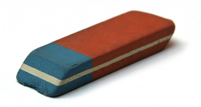 The Blue Part Of The Eraser