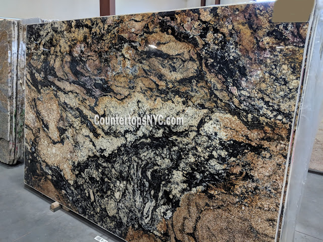 Magma Gold Granite Slab For Kitchen Countertops NYC