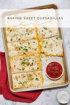 Baking Sheet Quesadillas | Rosa Food