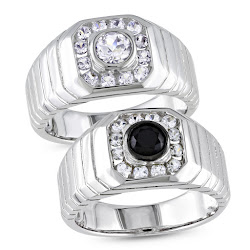 ring promise rings sterling miadora guys gemstone diamond mens overstock onyx accent webster bones stephen skull popscreen