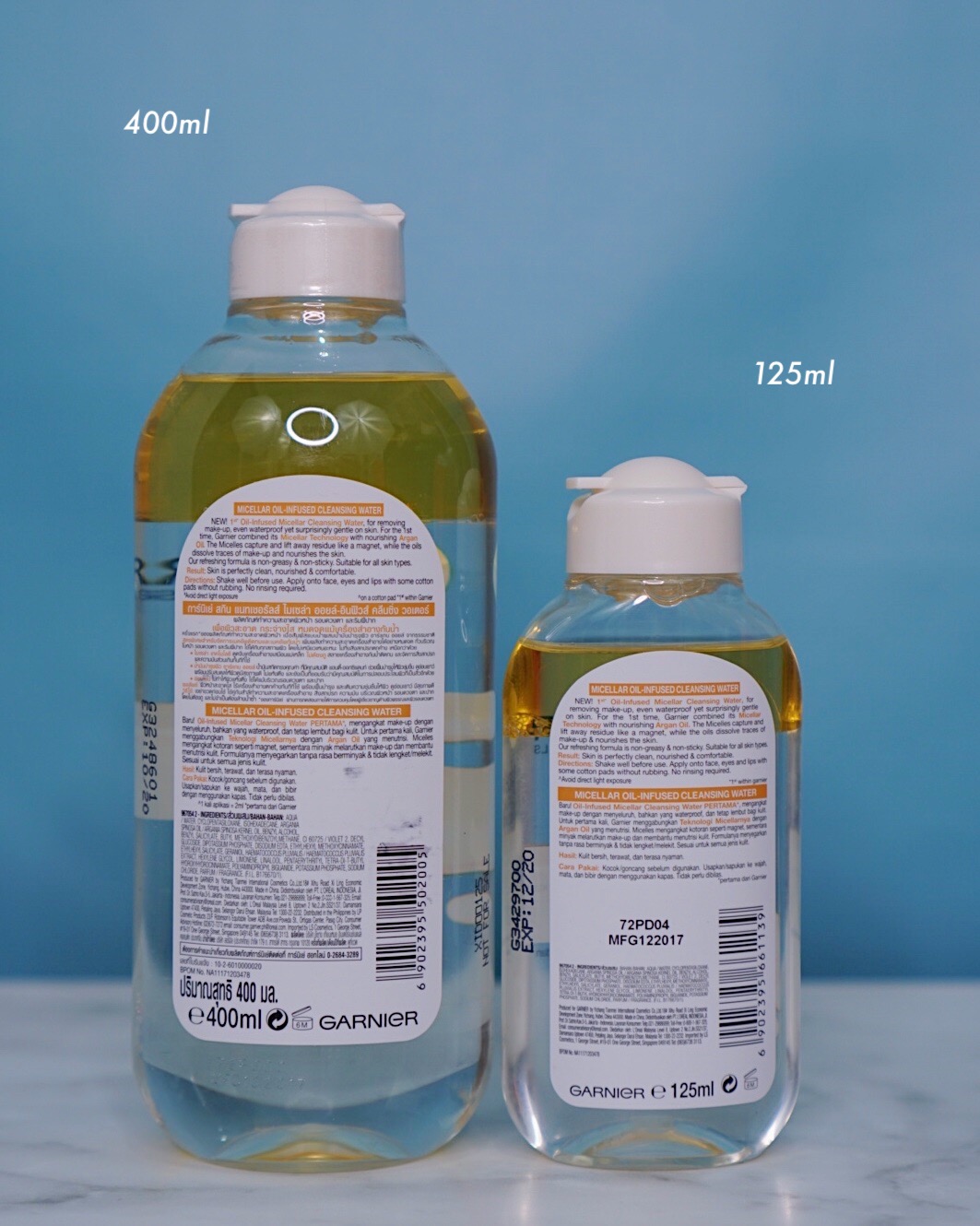 Garnier Micellar Oil Infused Cleansing Water Review Test Elin Ivana Beauty Blogger Indonesia