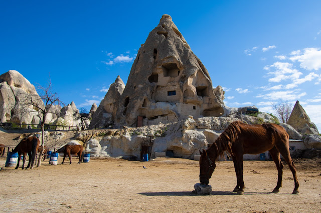 Camini delle fate a Goreme in Cappadocia