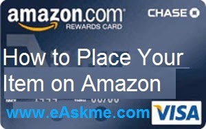 How to Place Your Item on Amazon : eAskme