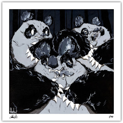 “In The Dark” Giclee Print by Angry Woebots