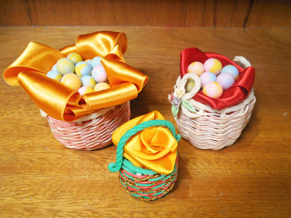 porcelana fria souvenirs tejido canastas