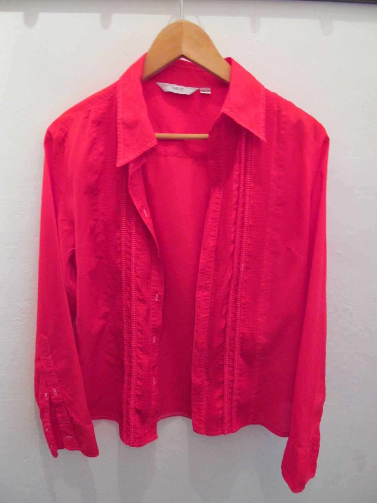 Refashion Co-op: Red blouse